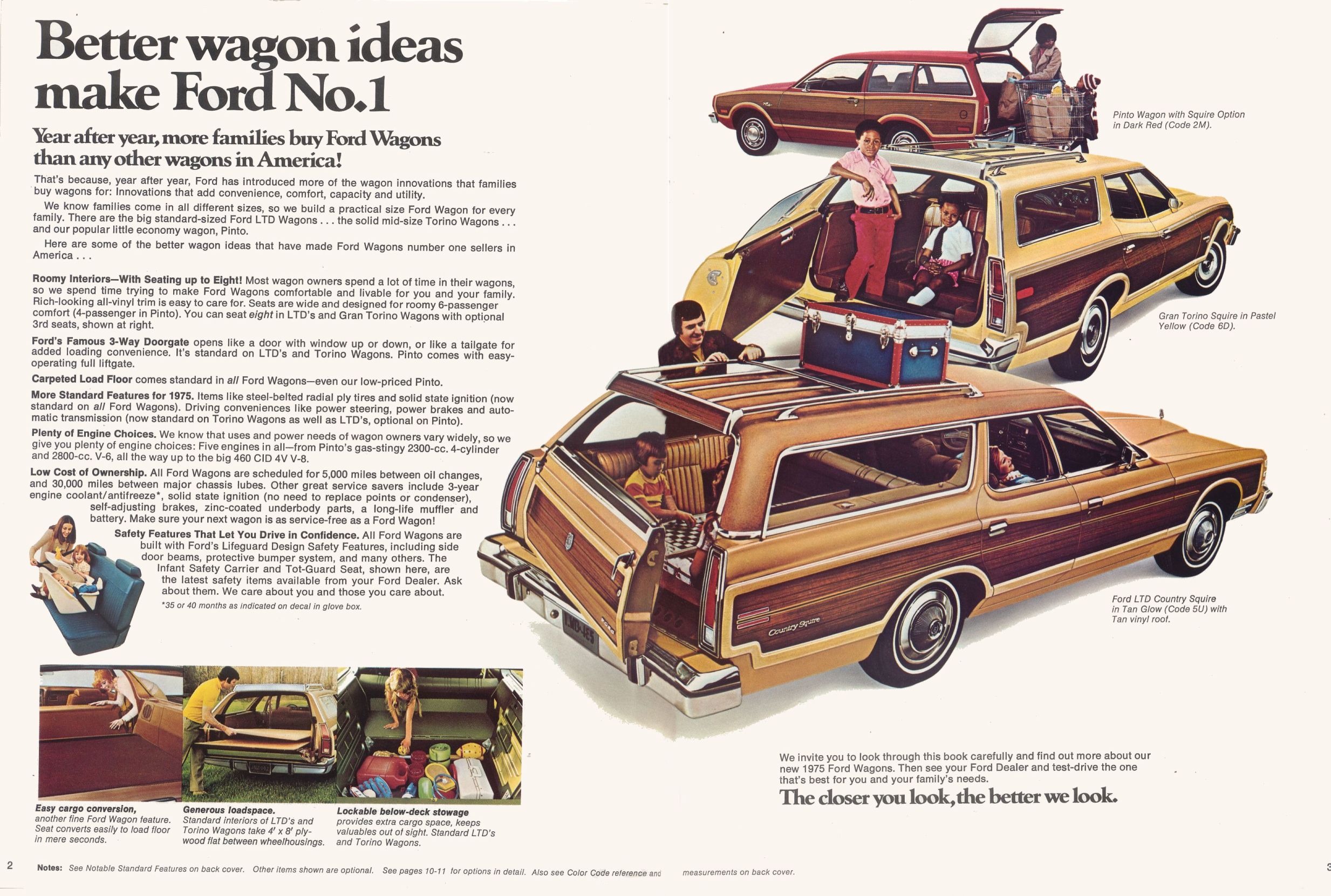 1975 Ford Wagons Brochure Page 3